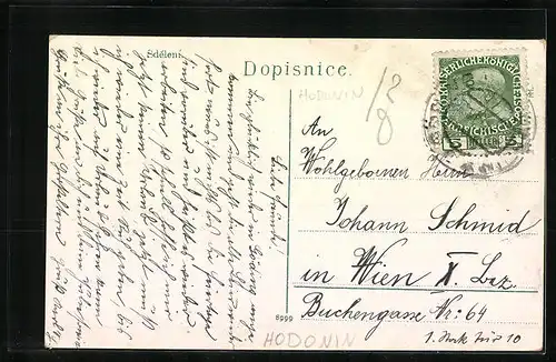 AK Göding / Hodonin, Rinková ulice