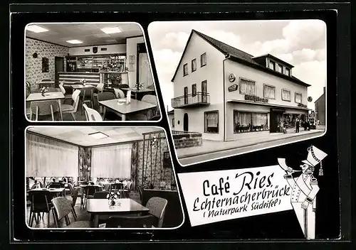 AK Echternacherbrück / Eifel, Café Ries