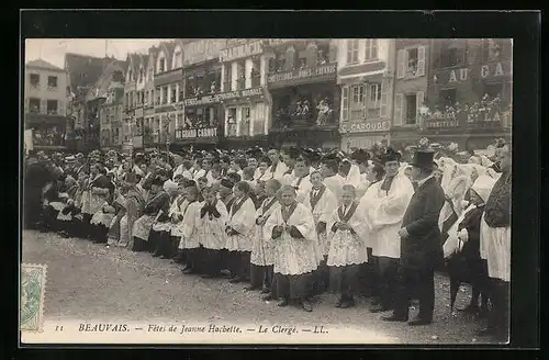 AK Beauvais, Fetes de Jeanne Hachette, Le Clergé