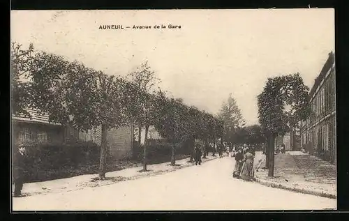 AK Auneuil, Avenue de la Gare