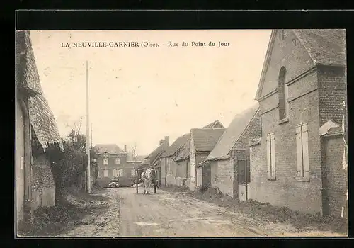 AK La Neuville-Garnier, Rue du Point du Jour