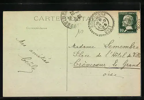 AK Boursonne, Route de Villers-Cotterets