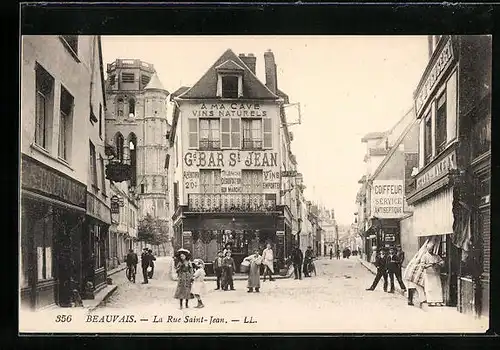 AK Beauvais, La Rue Saint-Jean