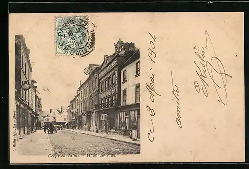 AK Crépy-en-Valois, Hotel de Ville