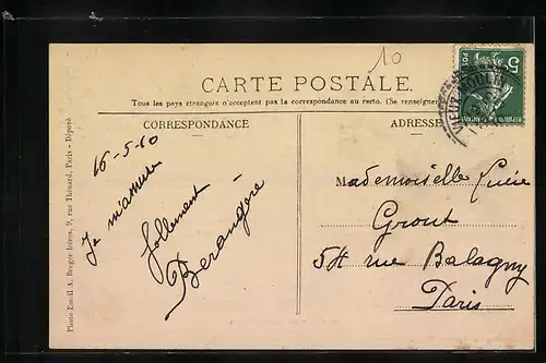 AK Vieux-Moulin, Une Rue