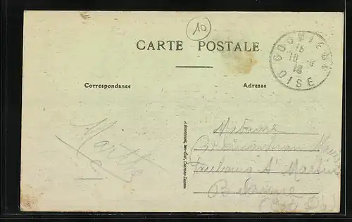 AK Gouvieux, Vue de l`Oise et Camp de César