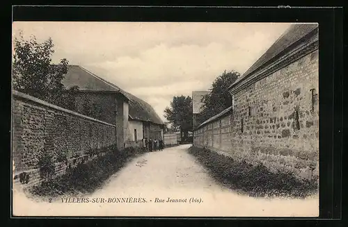 AK Villers-sur-Bonnières, Rue Jeannot