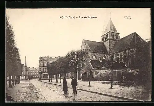 AK Mouy, Rue de la Gare