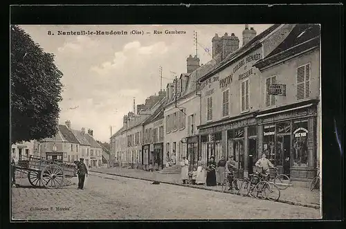 AK Nanteuil-le-Haudouin, Rue Gambetta