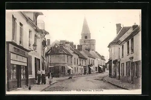 AK Nanteuil-le-Haudouin, Rue Charles Lemaire