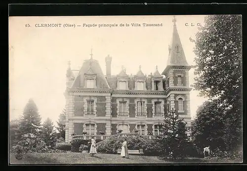 AK Clermont, Facade principale de la Villa Tisserand