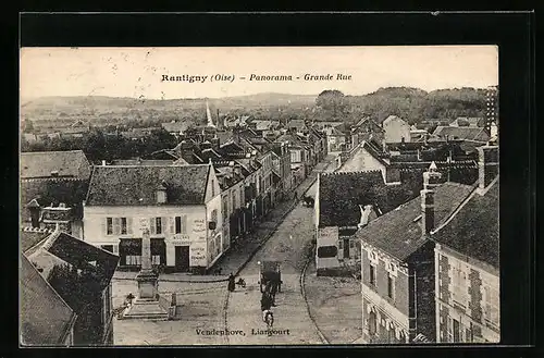 AK Rantigny, Panorama, Grande Rue