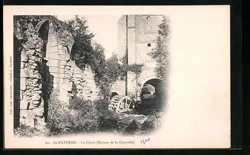 AK St-Paterne, La Clarte, Ruines de la Chapelle