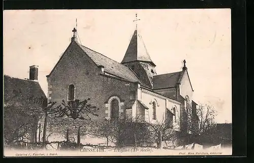 AK Chisseaux, Aussenansicht der Kirche
