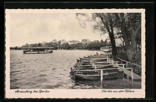 AK Strausberg, Bootsanlegestelle an der Fähre