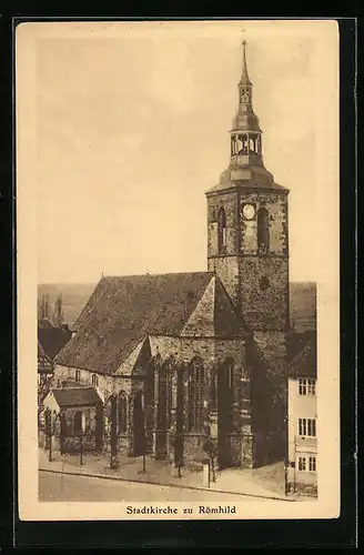 AK Römhild, Partie an der Stadtkirche