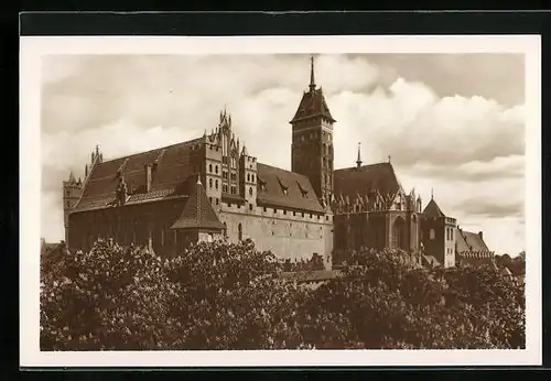 AK Marienburg in Westpr., Südostansicht des Hochschloss
