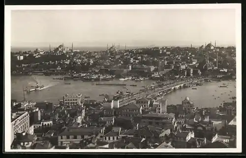 AK Konstantinopel, Blick auf die gesamte Stadt und des Bosporus