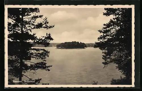 AK Ruciane-Nida, am ufer des Niedersee in den Masuren