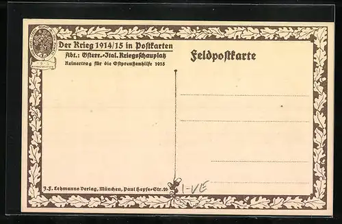 AK Ampezzo, Gesamtansicht mit Blick auf die Kirche