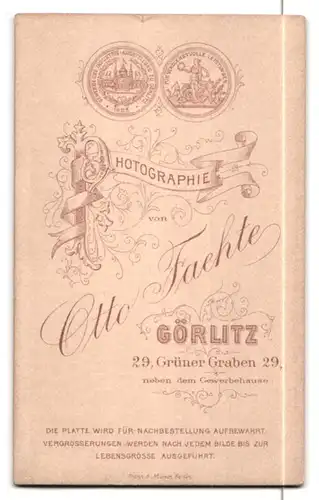 Fotografie Otto Faehte, Görlitz, Grüner Graben 29, Bürgerliche Dame mit Kragenbrosche und Halskette