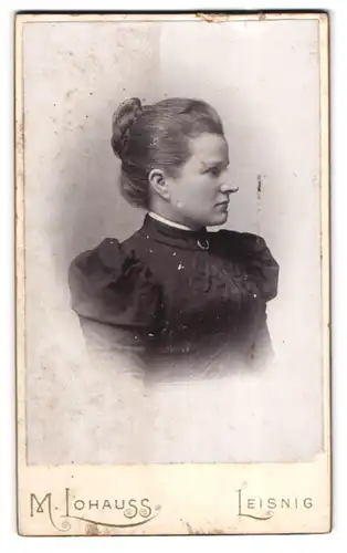 Fotografie Max Lohauss, Leisnig, Colditzer Str., Junge Dame mit hochgestecktem Haar