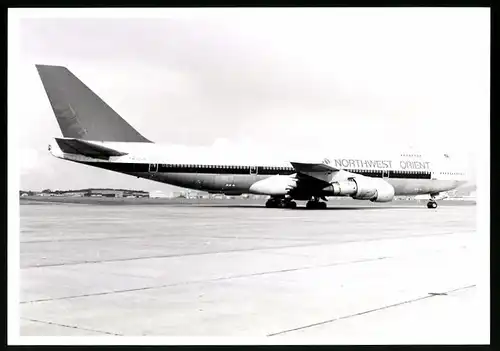 Fotografie Flugzeug Boeing 747 Jumbojet, Passagierflugzeug Northwest Orient, Kennung N603US