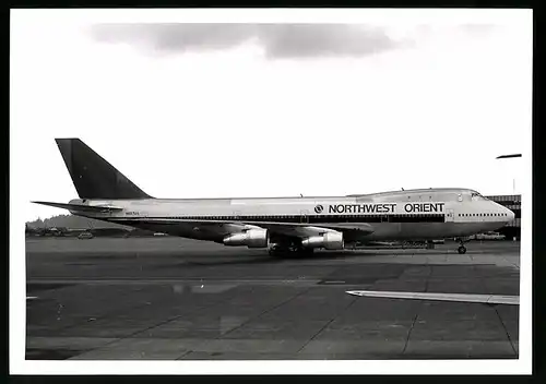 Fotografie Flugzeug Boeing 747 Jumojet, Passagierflugzeug Northwest Orient, Kennung N607US