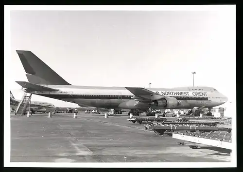 Fotografie Flugzeug Boeing 747 Jumbojet, Passagierflugzeug Northwest Orient, Kennung N620US