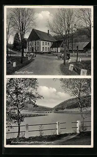 AK Neuemühle i. W., Gasthof Pieper, Versetalsperre
