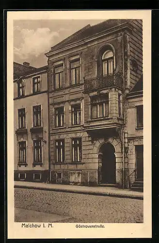 AK Malchow i. M., Haus in der Güstrowerstrasse