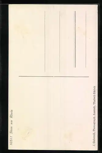 AK Stein am Rhein, Häuser mit prächtigen Fassadenmalereien