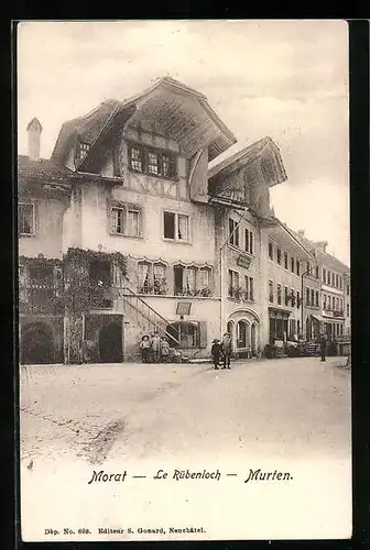 AK Murten, Gasthaus Rübenloch