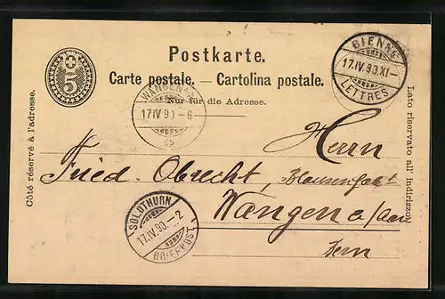 Vorläufer-AK Neuchatel, 1890, Chocolat Suchard, Creme au Chocolat