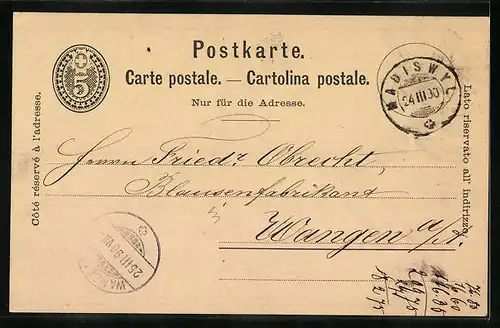 Vorläufer-AK Neuchatel, 1890, Fabrique de Chocolat Suchard, Soufflé d`Amandes au Chocolat