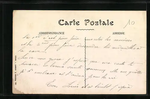 AK Poix, Vue de la Place et Pont St-Martin