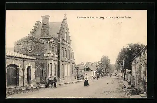 AK Arry, La Mairie et les Ecoles