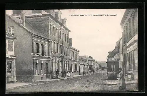 AK Gamaches, Grande-Rue, Strassenpartie