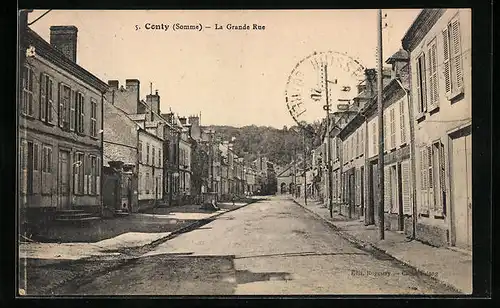 AK Conty, La Grande Rue, Strassenpartie