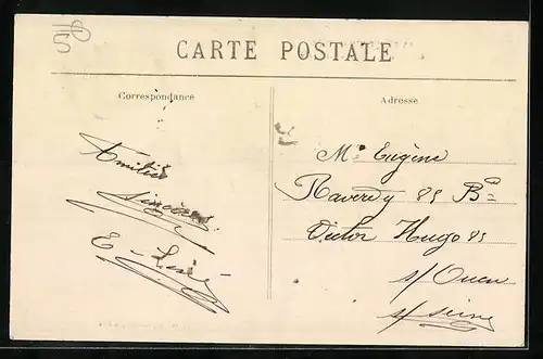 AK Corbie, Rue Léon Curé, Strassenpartie