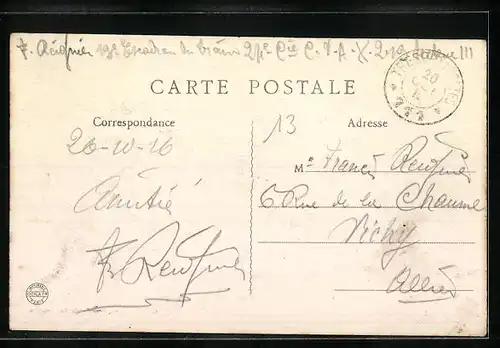 AK Morlancourt, La Rue d`Albert, Strassenpartie