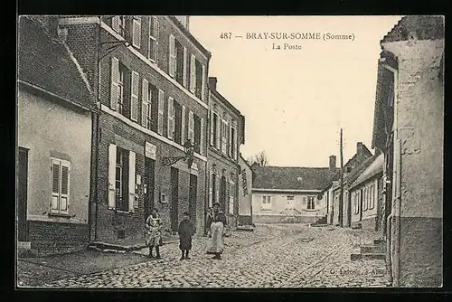 AK Bray-sur-Somme, La Poste