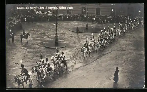 AK Wien, XXIII. Eucharistischer Kongress 1912, Festprozession