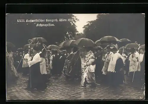 AK Wien, XXIII. Eucharistischer Kongress 1912, Festprozession