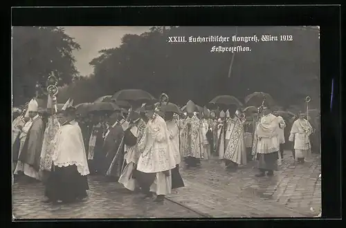 AK Wien, XXIII. Eucharistischer Kongress 1912, Festprozession
