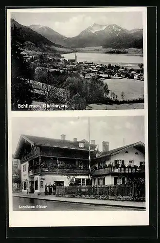 AK Schliersee, Landhaus Sieber, Totalansicht