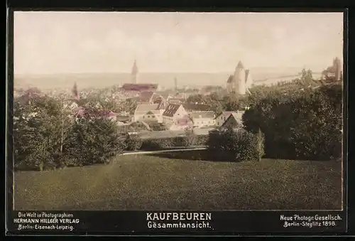 Foto-AK NPG Nr. 1091: Kaufbeuren, Gesamtansicht mit Türmen