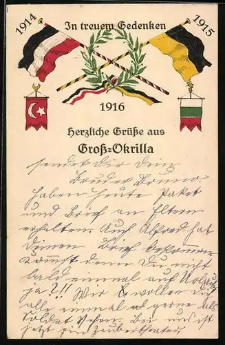 AK Grossokrilla, Fahnen vom Vierbund, Türkische Fahne