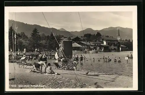 AK Rottach-Egern, Partie des Strandbads