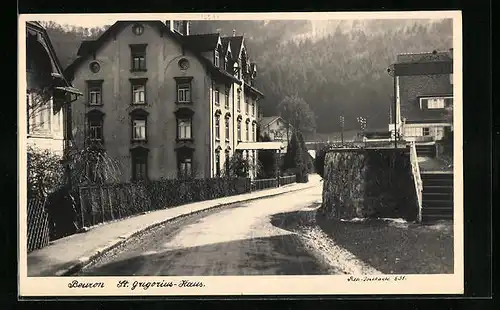 AK Beuron, St. Gregorius-Haus, Gebäudeanischt